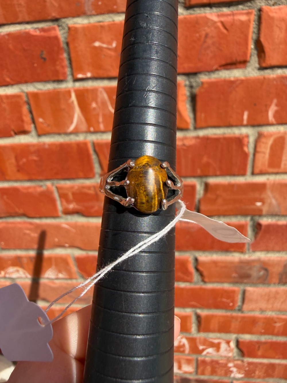 Tiger Eye Statement Ring - Brown Gemstone Ring